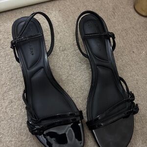 Primark Shiny Black Strappy Sandals